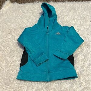 $10 2/15 
Adidas Boys Zip Up Jacket Hooded Pocket 3T k3 flaw